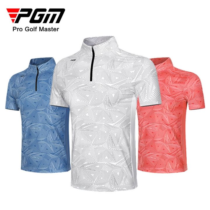 pgm-golf-apparel-mens-short-sleeved-t-shirt-sports-fabric-elastic-fashion-tops-factory-direct-supply-golf