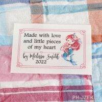 【LZ】㍿✷☑  Etiquetas De Costura Personalizadas Custom Quilt Labels Feito com Amor Quilting Presente Presentes De Casamento 3601