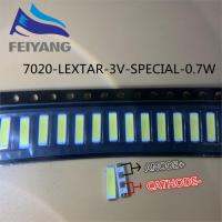 1000ชิ้นล็อตเดิมสำหรับ lextar SMD LED 7020 3โวลต์0.5วัตต์50LM แสงไฟลูกปัดเย็นสีขาวสำหรับจอแอลซีดีทีวีแสงไฟสูง qualityty