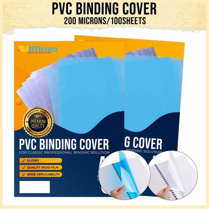 F .kongkendi4 Clear PVC Binding Cover Short / A4 / Long Size