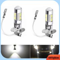 NHFQBKM 2Pcs Super Bright 10-SMD 5630 ซัง หลอดไฟH3 LED ไฟหน้าขับรถหลอดไฟ ไฟตัดหมอกรถ ไฟDRLขับขี่อัตโนมัติ