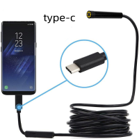 7mm HD Waterproof Micro IP67 Endoscope Endoscopic Smartphone Mobile Cars Industrial Mini Cylinder Inspection USB Type C Camera