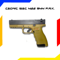 Ceonic ISSC M22 9mm P.A.K. สไลด์ดำด้ามสีทราย (x2 แม็กกาซีน)