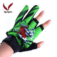 Fgvrgrt ถุงมือตกปลา Anti-Slip ปาล์ม Windproof ถุงมือกีฬา3ตัดนิ้วมือสำหรับตกปลาการล่าสัตว์ขี่ขี่จักรยาน