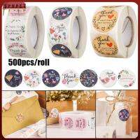 SPRPET 500ชิ้น/งานฝีมือของม้วนกาวสนับสนุนกล่องของตกแต่งงานแต่งงานธุรกิจขนาดเล็กของฉันการ์ดขอบคุณคุณปิดผนึกแท็กแพ็คเก็จป้ายคราฟท์สติกเกอร์