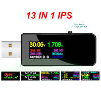 USB ชาร์จทดสอบมิเตอร์ไฟฟ้า3.3-30โวลต์แรงดันทดสอบมัลติมิเตอร์ USB ปัจจุบัน Meter Tester IPS จอแสดงผลสีโวลต์มิเตอร์แอมมิเตอร์