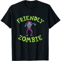 Adult Clothes Vintage Friendly Zombies Funny Halloween Kids Party T-Shirt Fashion Tops Shirts Men Women Latest Models Short Sleeve Distro Original Premium