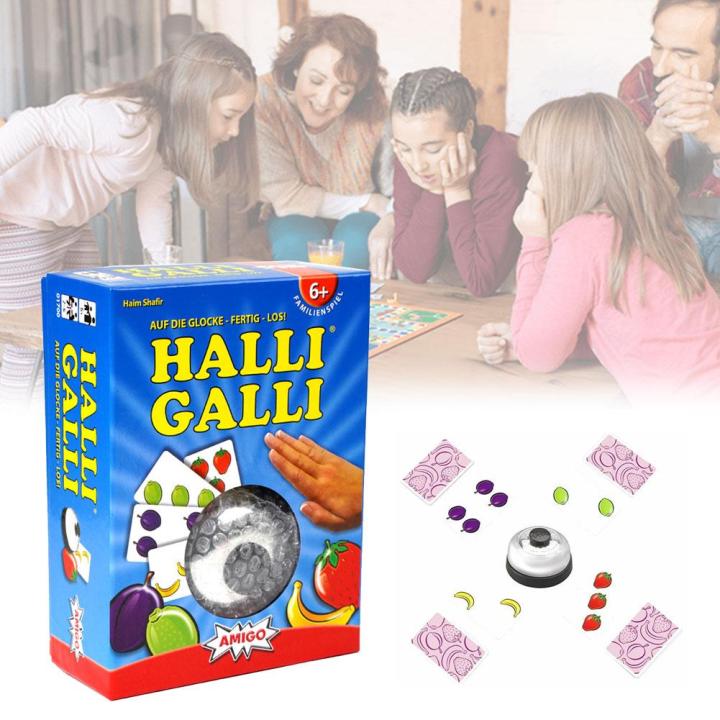 Halli Galli Board Game 2-6 Players Family Fruity Extreme With Bell ...