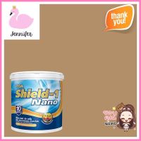 สีน้ำทาภายนอก TOA SHIELD-1 NANO #8535 สี TUMBLE TAN กึ่งเงา 2.5 แกลลอนWATER-BASED EXTERIOR PAINT TOA SHIELD-1 NANO #8535 TUMBLE TAN SEMI-GLOSS 2.5GAL **มีบริการชำระเงินปลายทาง**