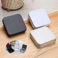 ✘ Mini Metal Tins Container Square Hinged Flip Storage Tin Box Small Kit Case Jewelry Coin Candy Condom Organizer Portable