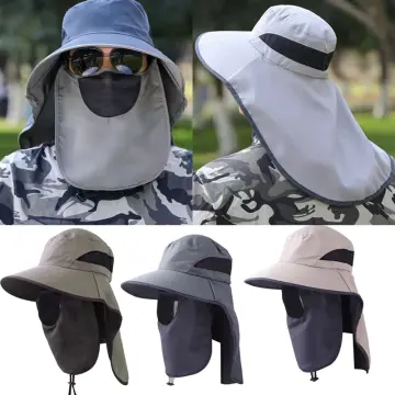 Summer Sun Hats UV Protection Outdoor Hunting Fishing Cap for Men Women  Hiking Camping Visor Bucket Hat Removable Fisherman Hat