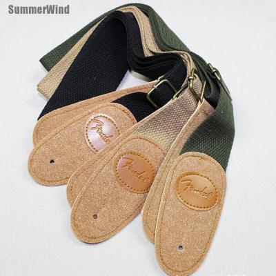 Summer Wind✈Adjustable Leather Ends Guitar Strap For Electric Acoustic Guitar Bass