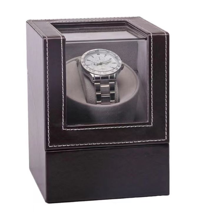 พร้อมส่ง-watch-winder-1-เรือน-กล่องนาฬิกา-กล่องหมุนนาฬิกาอัตโนมัติ-กล่องหมุนนาฬิกา-1-เรือน-watch-box-กล่องเก็บนาฬิกา