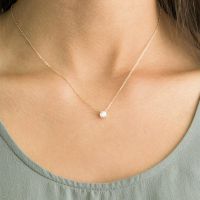 Shiny Zircon Invisible Transparent Thin Line Simple Choker Necklace Women Jewelry Collana Kolye Bijoux Collares Collier Femme