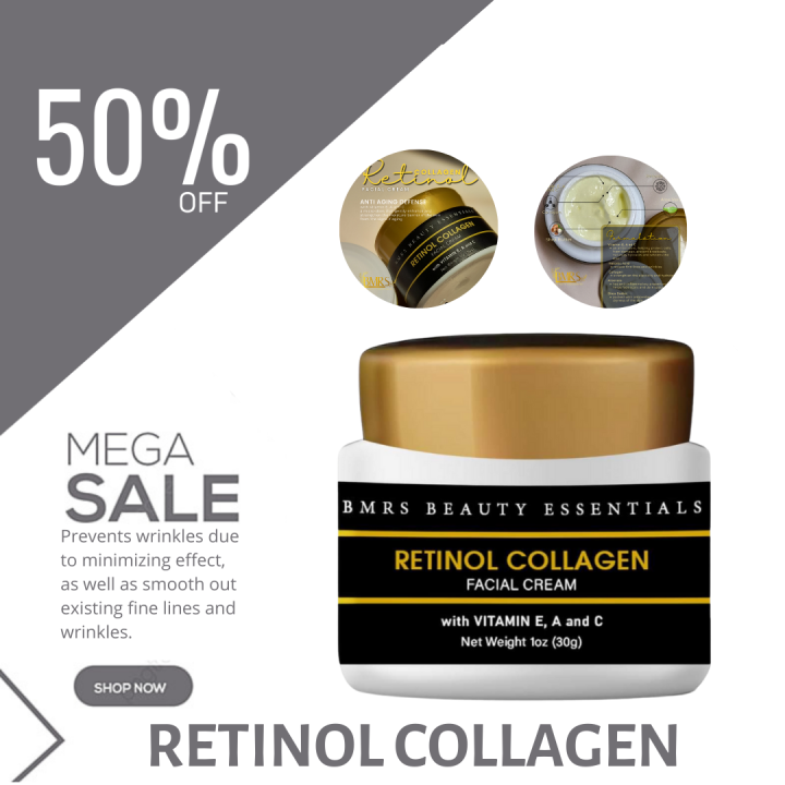 BMRS [FDA APPROVED] Retinol Collagen Facial Cream Anti Aging DEFENSE