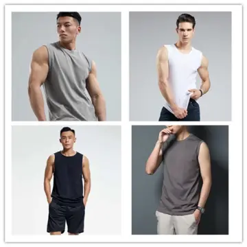 COD Unisex Fashioning Tricolor high quality jersey sando tops dry fit shirt  vest/tops/sports wear
