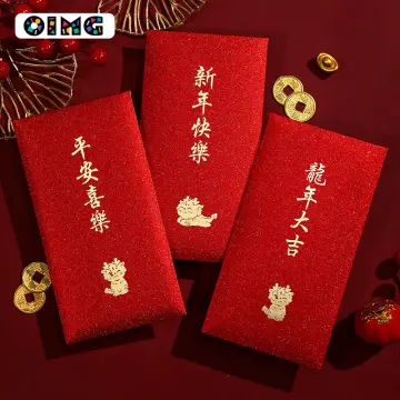6Pcs Dragon Year Red Envelopes 2023 Red Packets Chinese New Year Money  Pockets 