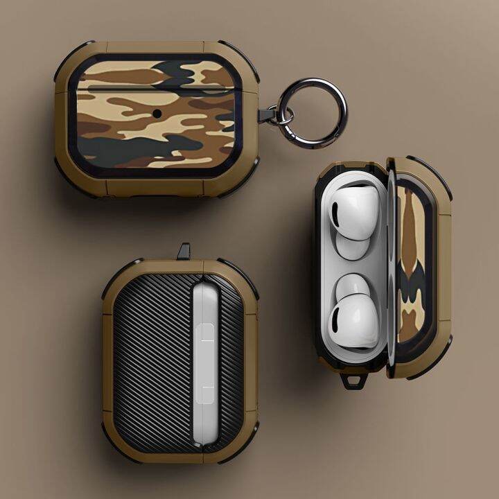 มองเห็น-led-ด้านหน้า-เคสลายพราง-สําหรับ-airpods-3-เคสป้องกันแบบเต็มตัว-นิ่ม-ผิวกันกระแทก-2-1-เคส-พร้อมพวงกุญแจ