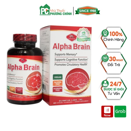 Viên uống bổ não alpha brain olympian labs - cải thiện trí nhớ - ảnh sản phẩm 1