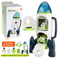 CYF Space Rocket Toy Astronaut Spaceship Toy Kids Early Education Toy Birthday Gift For Boys Girls