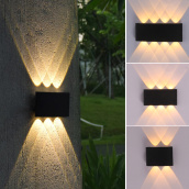 Đèn tường ngoài trời đèn LED trang trí cố định bên ngoài ngôi nhà đèn tường chống nước