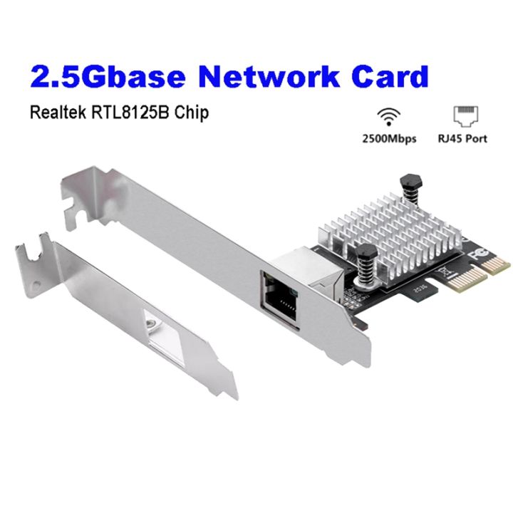 pci-express-adapter-card-network-card-network-adapter-card-2-5gb-gigabit-pci-express-x1-rj45-interface-2500mbps-pcie-lan-card-rtl8125b-chip