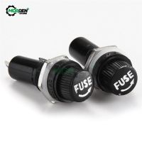 5Pcs Auto Car Fuse Holer AC 250V/10A AC 125V/15A Threaded Cover Panel Mount 5X20mm Fuse Holder Fuses Accessories