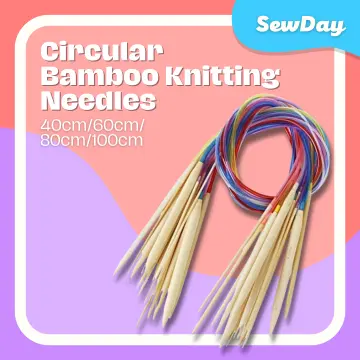 18size/set Multi-color Plastic Tube Circular Bamboo Knitting