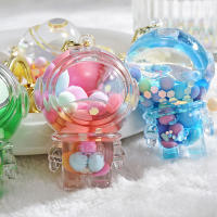 Cute color astronaut cartoon beads into the oil astronaut bag car key chain mobile pendant ornaments