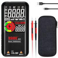 BSIDE S11 Intelligent 9999 Counts Multimeter Digital LCD Display Rechargeable Universal Meter AC/DC Voltmeter Ohmmeter Test Resistance Capacitance Frequency Diode Continuity NCV Live Line with Flash Light Data Hold