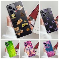 สำหรับ Xiaomi Redmi Note 12 Pro เคสเคสโทรศัพท์อ่อนใสโทรศัพท์เคสสำหรับ Redmi Note 12เคสใสที่มีรูปแบบ Note12เคสมือถือ Pro Bumper