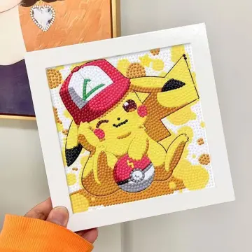 Children's Handmade Diamond Painting Sitcker Pokemon Kit Digital
