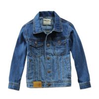 Boys Denim Jacket Spring/Summer Solid Design Kids Casual Jean Coat For Childrens 4-14 Years Cowboy Outwear