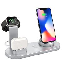 ZZOOI 15W 6 in 1 Wireless Charger Stand Pad For iPhone 13 12 11 X Apple Watch Qi Fast Charging Dock Station for Airpods Pro iWatch 7 6