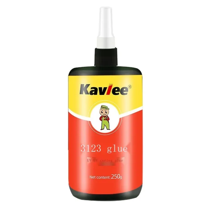 The UV glue shadowless glue glass tea table metal bonding crystal