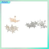 ADAM 1ชิ้น Rhinestone ส้นสูงงานแต่งงานคลิปแวววาวห้าแฉกรองเท้าดาวหัวเข็มขัดเสน่ห์คลิปตกแต่ง