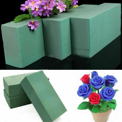 【CC】 1/2/3pcs Foam Block Bricks Wedding Holder Artificial Handle Bridal Flowers