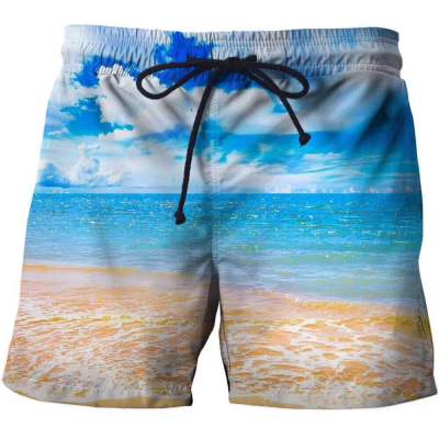 2023 Hot Mens Fishing 3D Printed Shorts Fashion Casual Sports Quick Drying Pants Summer Beach Surffing Swimming Shorts For Men