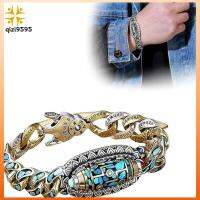 QIZI9595 สร้อยข้อมือเครื่องรางนำโชค สร้อยข้อมือลูกปัดมนต์หกตัวอักษร การหมุนถ่ายโอน สไตล์ทิเบต สร้อยข้อมือลูกปัด dzi เก้าตาสีเขียวขุ่น ของขวัญที่สร้างสรรค์ นำพลังงานบวก กำไลข้อมือเทอร์ควอยซ์