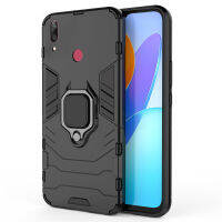 เคส Huawei Y7 2019 Case ชุดเกราะกันกระแทก Slim Rugged Hybrid Hard Plastic + Tpu Bracket Magnet 360 Ring Holder ฝาหลัง