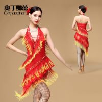 ✖☢☄ Odina Lai Latin Dance Skirt 2020 New Latin Dance Clothing Adult Female Tassel Dance Practice Clothing Manufacturer