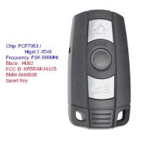 【Factory-direct】 islwpi Keyecu Keyless-Go ฟังก์ชั่นอัจฉริยะเต็มรูปแบบ Remote Key 315MHz/868MHz ชิป PCF7952สำหรับ BMW CAS3 X5 2006-2011