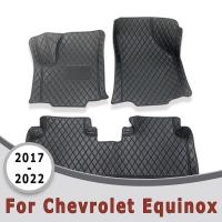 เสื่อปูพื้นรถสำหรับ Chevrolet Equinox 2022 2021 2020 2019 2018พรม2017ผลิตภัณฑ์อุปกรณ์เสริมแผ่นแปะเท้า Tototyotraa Priuussss