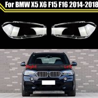 เคสโคมไฟสำหรับ BMW X5 X6 F15 F16 2015 2016 2017 2018ฝาครอบไฟหน้ารถยนต์ฝาปิดเลนส์ไฟเปิดปิดอัตโนมัติกรอบโป๊ะไฟ