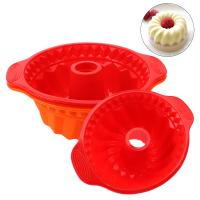 【Modern housewives】เครื่องมือห้องครัว10นิ้ว Bakeware มูสชีฟองพุดดิ้งเยลลี่ไอศครีมกลวงรอบซิลิโคนแม่พิมพ์เค้กไม่ติดแม่พิมพ์ DIY