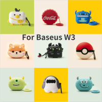 พร้อมสต็อก! เกมคอนโซลการ์ตูนสำหรับ Baseus W3 Soft หูฟัง เคส Cover