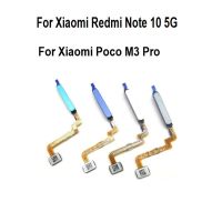 สำหรับ Xiaomi POCO M3 Pro เมนูปุ่มหน้าแรกเซ็นเซอร์ลายนิ้วมือเครื่องสแกน ID สัมผัสสายเคเบิลงอได้ขั้วต่อแถบผ้าหมึก