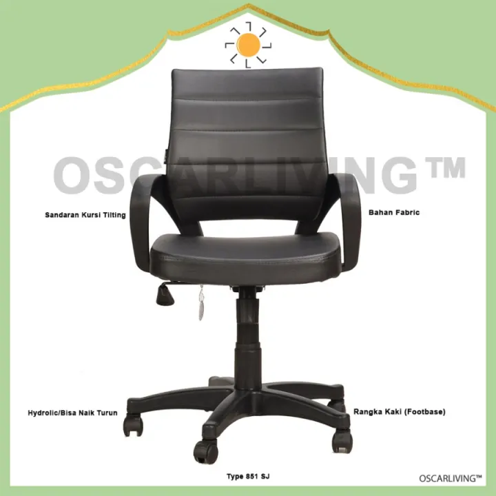 Ergotec 851 SJ HITAM Kursi Kantor Office Chair PROMO - Khusus ...