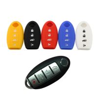 KLL Silicone 4 Button Fob Shell Case Key Cover Fit for Nissan Altima Armada Gt-r Maxima Murano Patrol Rogue Leaf Versa 370z Sentra