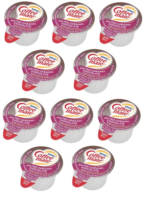 Coffee Mate Liquid Creamer .375oz , Salted Caramel Chocolate , 10